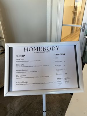Menu photo 4 Homebody Albuquerque, NM