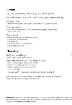 Menu photo 2 Einstein Kaffee & Rauchsalon Bern, BE