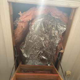 Destroyed insulation