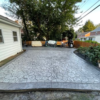 Teva Landscaping - stamped concrete patio - Landscaping Near Me - Elkins Park, Pennsylvania Teva Landscaping - stamped concrete patio - Landscaping Near Me - Elkins Park, Pennsylvania