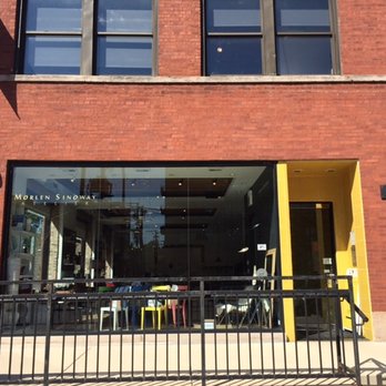 Morlen Sinoway Atelier - Storefront at the corner of Fulton Market and Aberdeen. Yellow tile can't be missed! - Furniture Stores Near Me - Chicago, Illinois Morlen Sinoway Atelier - Storefront at the corner of Fulton Market and Aberdeen. Yellow tile can't be missed! - Furniture Stores Near Me - Chicago, Illinois