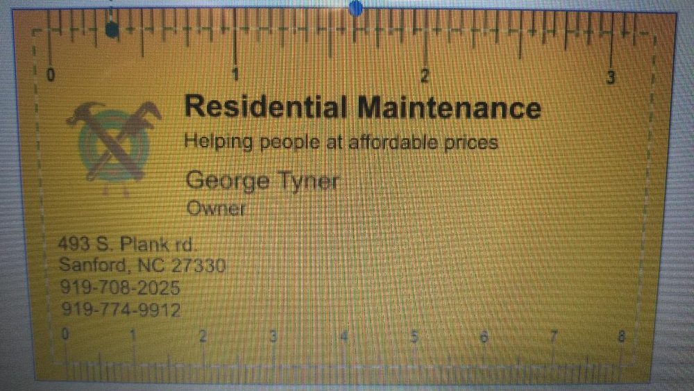 Slide of Residential Maintenance