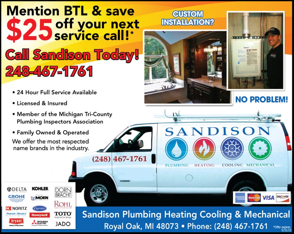 Slide of Sandison Plumbing Heating Cooling & Mechanical