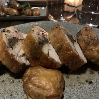 Apropos Restaurant - Roasted Chicken, with pastry in front of it. - Italian Near Me - Peekskill, New York