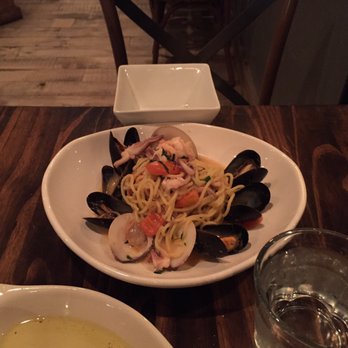 Bettolino Kitchen - Seafood pasta was perfection. I asked him to switch out squid ink pasta. - Italian Near Me - Redondo Beach, California