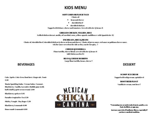 Menu photo 6 Chicali Cantina Welches, OR Menu photo 6 Chicali Cantina Welches, OR