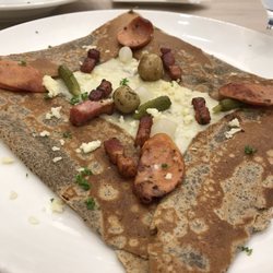 La Creperie - This savory crepe comes with raclette