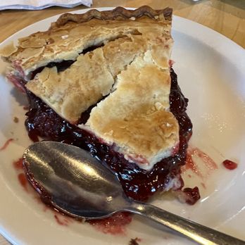 MIAZGA’S - Berry Pie - had strawberries, raspberries, blackberries, and maybe huckleberries. Nice, flaky crust. - Burgers Near Me - Jackson, Wyoming