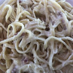 Scorpions - Spanish carbonara is okay 5/10. All pastas 8€.