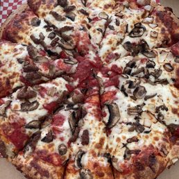 a pizza in a pizza box