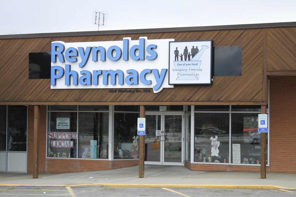 REYNOLDS PHARMACY Updated October 2024 3676 North Hermitage Rd, Greenville, Pennsylvania