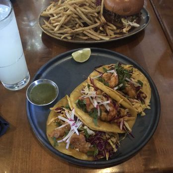 Chapter One: the modern local - Pulled pork sandwiches with duck oil fries, grilled shrimp taco - Bars Near Me - Santa Ana, California Chapter One: the modern local - Pulled pork sandwiches with duck oil fries, grilled shrimp taco - Bars Near Me - Santa Ana, California