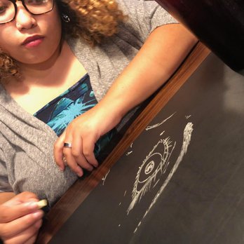 Cryin' Johnnies - After my daughter realized the tables were chalkboard :-) - American Near Me - Mount Airy, Maryland Cryin' Johnnies - After my daughter realized the tables were chalkboard :-) - American Near Me - Mount Airy, Maryland