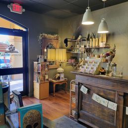 The check-out counter. The check-out counter.