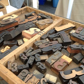 City Flea - Letterpress blocks - Flea Markets Near Me - Cincinnati, Ohio