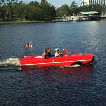 Paddlefish - Amphicar outside of our window. - Seafood Near Me - Orlando, Florida
