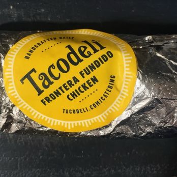 Tacodeli - A wrapped chicken taco. - Tacos Near Me - Austin, Texas Tacodeli - A wrapped chicken taco. - Tacos Near Me - Austin, Texas