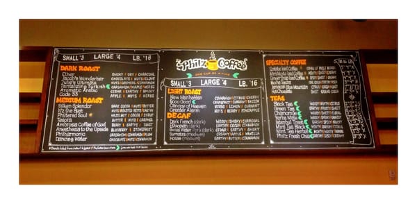 Menu photo 8 Philz Coffee South San Francisco, CA Menu photo 8 Philz Coffee South San Francisco, CA