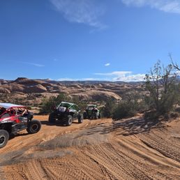 Driving on the trails Driving on the trails