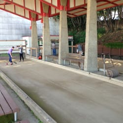 Aquatic Park Bocce Ball - Playing ball