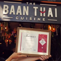 The Baan Thai Cuisine in San Anselmo has officially been awarded the prestigious Thai SELECT One Star certification!