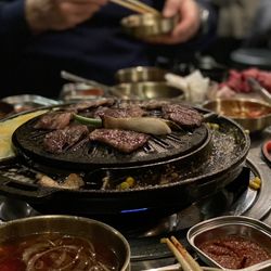 Daldongnae Korean BBQ - Sheppard - Korean bbq table