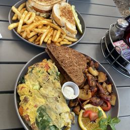 Artichoke Chicken Sausage Omelette Artichoke Chicken Sausage Omelette and Tuna Melt