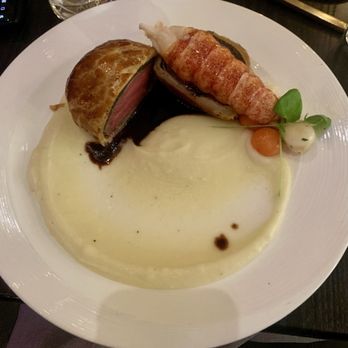 Hell's Kitchen - Beef Wellington with lobster tail. - Cocktail Bars Near Me - Funner, California Hell's Kitchen - Beef Wellington with lobster tail. - Cocktail Bars Near Me - Funner, California