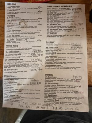 Menu photo 1 Royal Thai Heath, OH
