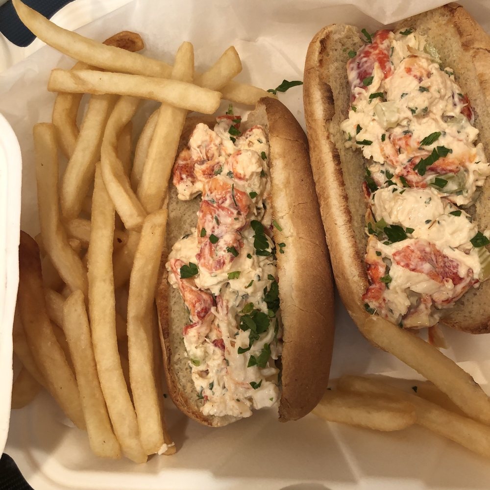 New Wave Seafood - New Wave's Famous Twin Lobster Rolls-  perfect! - Seafood Near Me - Wantagh, New York