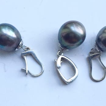 Jewelsmiths - Greg Stopka, owner repaired replacing the bezel caps for my 14mm black Tahitian pearl enhancer/earrings-Thank you so very much! - Jewelry Near Me - Pleasant Hill, California Jewelsmiths - Greg Stopka, owner repaired replacing the bezel caps for my 14mm black Tahitian pearl enhancer/earrings-Thank you so very much! - Jewelry Near Me - Pleasant Hill, California