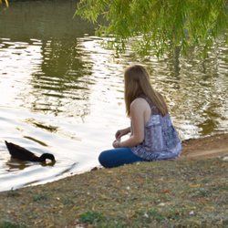 Murfreesboro Greenway-Thompson Lane Trailhead - Great for adult and kids to sit around and feed ducks!