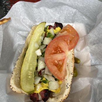 The Wieners Circle - Polish.  Smaller then it used to be.  Still good, but could eat 2 now. - American Near Me - Chicago, Illinois