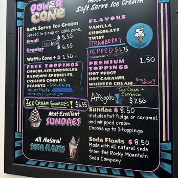 Power Cone - Menu - Food Trucks Near Me - Arvada, Colorado Power Cone - Menu - Food Trucks Near Me - Arvada, Colorado