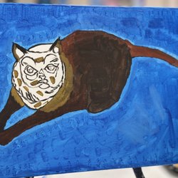 Painting with a Twist - My painting of miss Molly (RIP)
