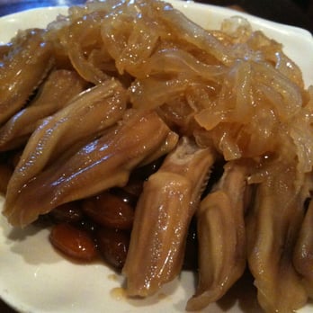 Koi Palace - Marinated Duck Tongue w/ some jellyfish on the side. - Dim Sum Near Me - Dublin, California Koi Palace - Marinated Duck Tongue w/ some jellyfish on the side. - Dim Sum Near Me - Dublin, California