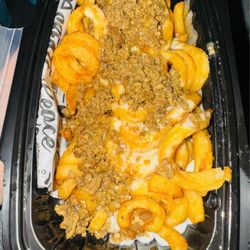 Beef queso fries. This was really good.