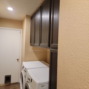 Modern Kitchen Designs - Created and installed custom cabinets in laundry room - Cabinetry Near Me