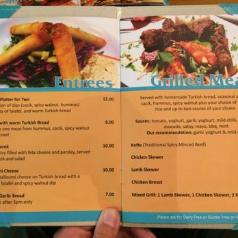 Cafe Turquoise - Menu - Turkish Near Me - New Plymouth, TKI