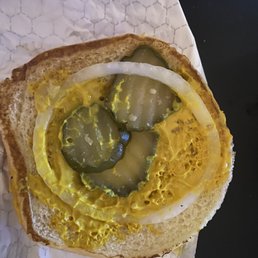 The onion I asked for on my sandwich. The onion I asked for on my sandwich.