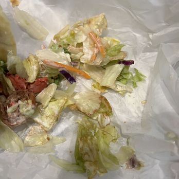 Gyro 2 Go - Rotten salad in the chicken gyro wrap - Halal Near Me - Sacramento, California