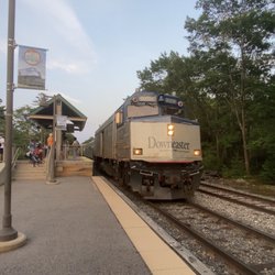 Wells Regional Transportation Center - Amtrak NPCU leading a Downeaster train towards Boston (BNS)