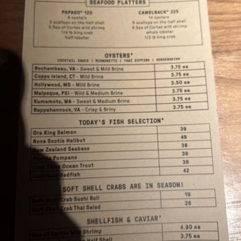 Buck & Rider - Daily Raw bar menu - Seafood Near Me - Phoenix, Arizona Buck & Rider - Daily Raw bar menu - Seafood Near Me - Phoenix, Arizona