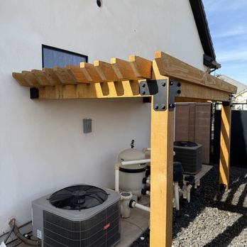 Viking Solutions STG - Custom-built pergola to cover pool equipment - Handyman Near Me Viking Solutions STG - Custom-built pergola to cover pool equipment - Handyman Near Me