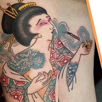 Hudson Valley Tattoo - Shunga done by Diego - Tattoo Near Me - Wappingers Falls, New York Hudson Valley Tattoo - Shunga done by Diego - Tattoo Near Me - Wappingers Falls, New York
