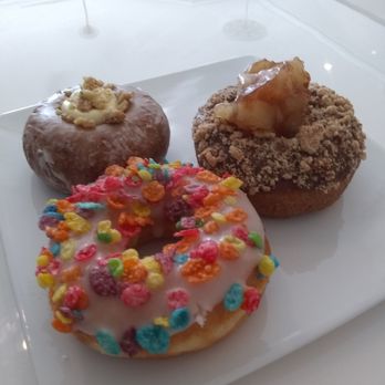 Donut Petit - Carrot cake donut, caramel apple crisp donut, fruity cereal donut.. all yumm! - Donuts Near Me - Alameda, California