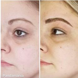 Pandamania Salon - Before and after microblading