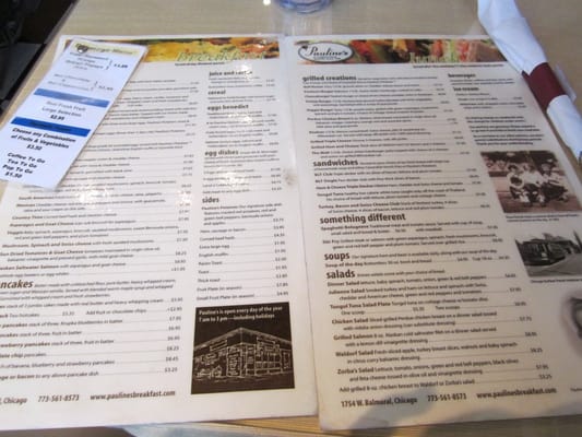 Menu photo 8 Pauline's Chicago, IL