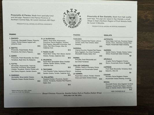 Menu photo 5 Tazza Caffe & Paninoteca Northborough, MA