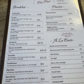Our Place - Menú - Breakfast & Brunch Near Me - Cody, Wyoming Our Place - Menú - Breakfast & Brunch Near Me - Cody, Wyoming